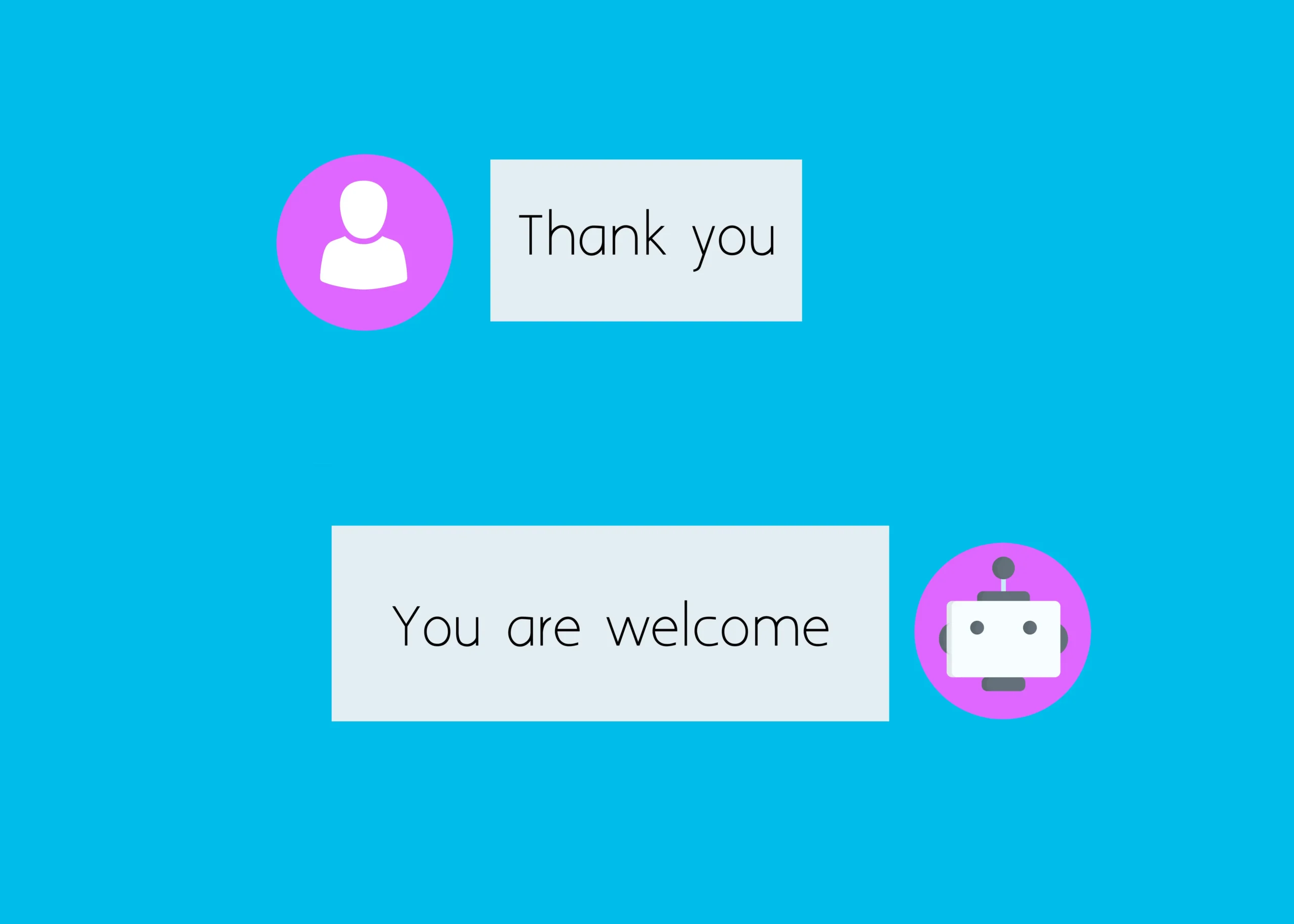 Chatbot conversation on a website, guiding a visitor towards an enquiry